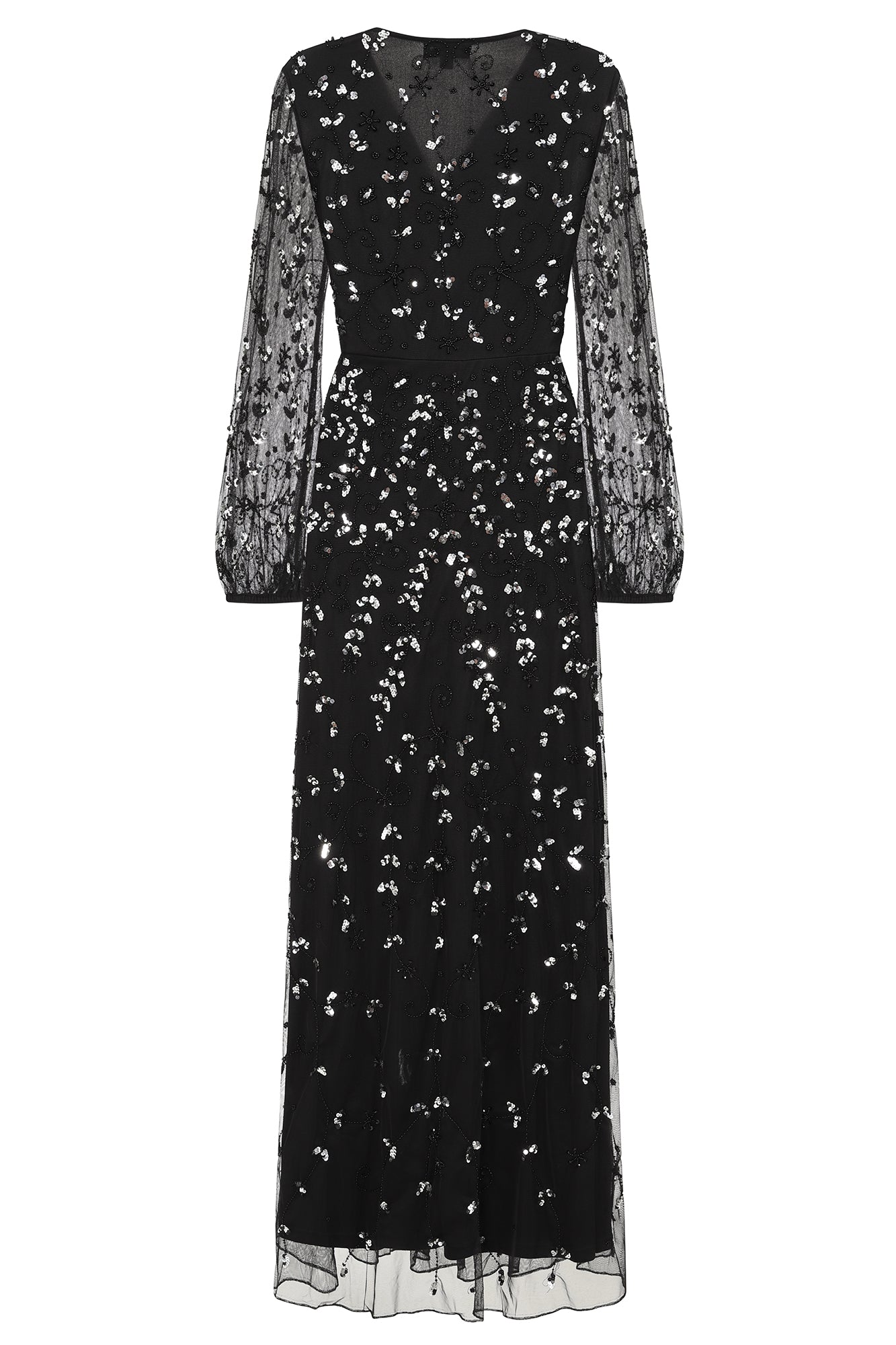 Eleanor Black Sequin Maxi Dress