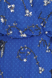 Elena Blue Embellished Maxi Dress