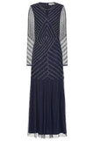 Ellen Navy Embellished Maxi Dress