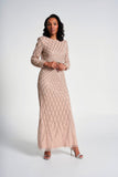 Etta Embellished Maxi Dress - Nude