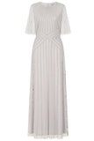 Evelyn Embellished Maxi Dress - Grey