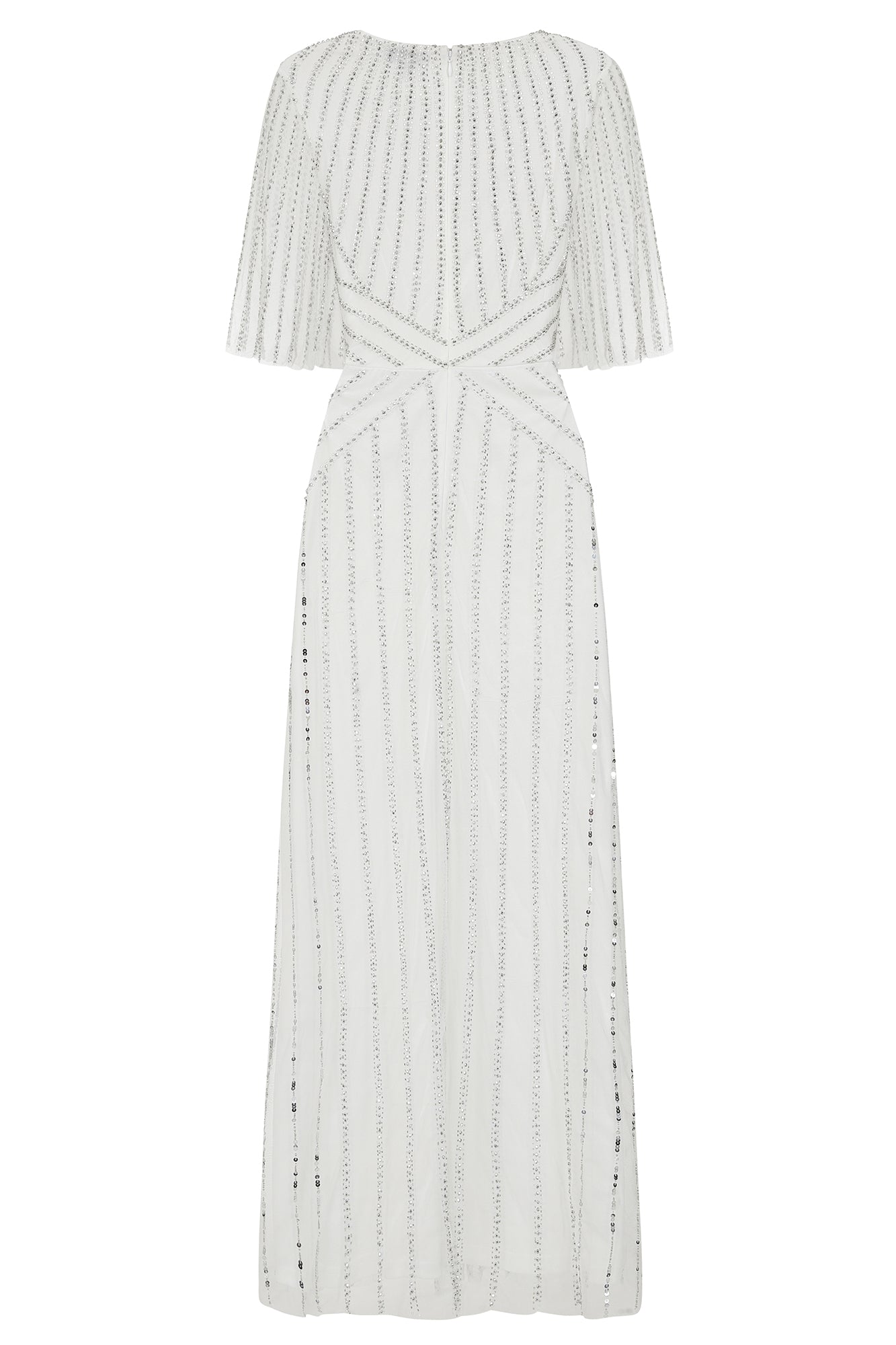 Evelyn Embellished Maxi Dress in White