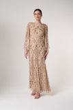 Faith Gold Embellished Maxi Dress