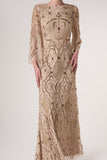 Faith Gold Embellished Maxi Dress