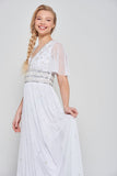 Gloria Embellished Maxi Dress - White