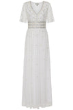 Gloria Embellished Maxi Dress - White