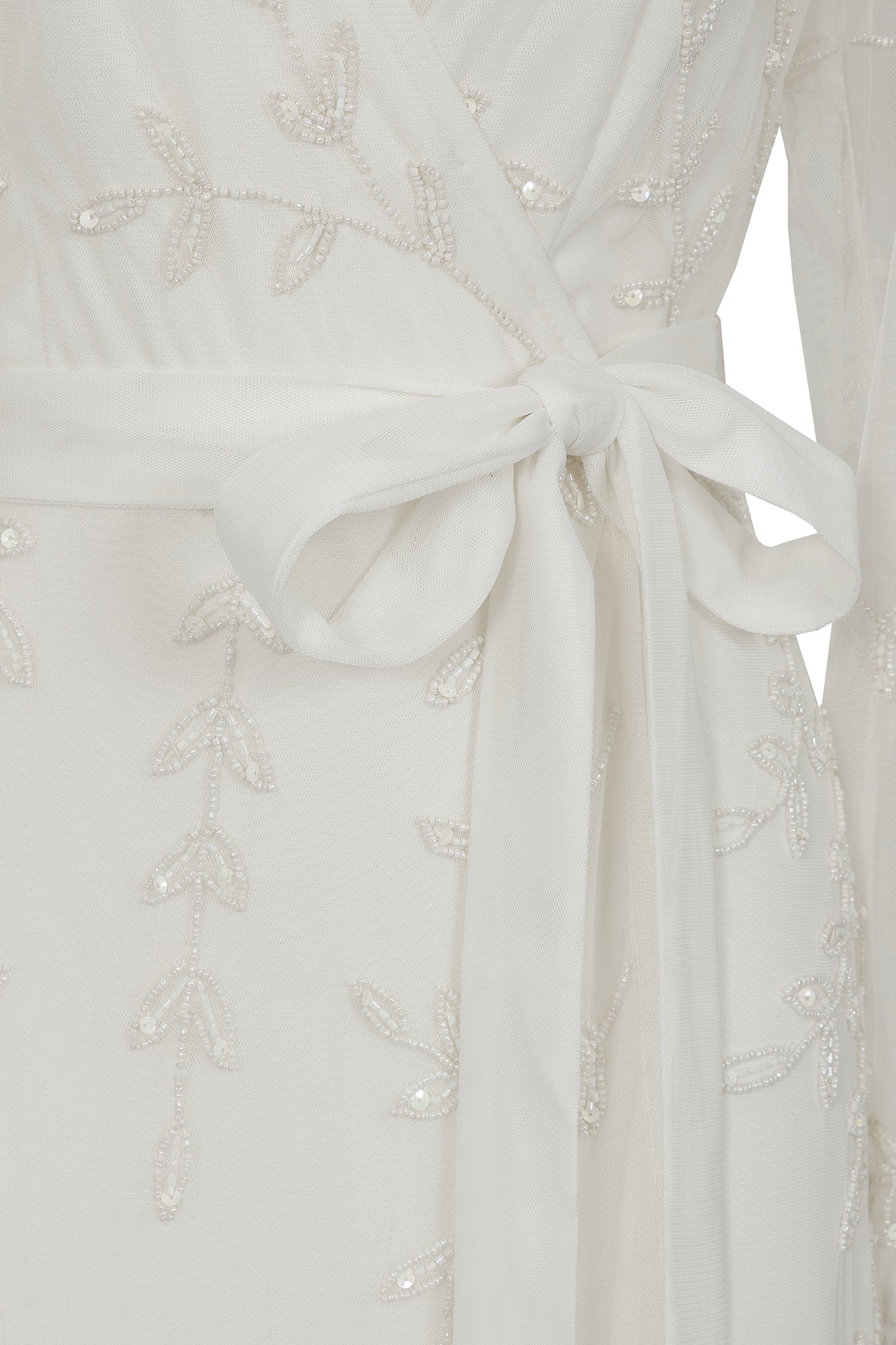 Grace White Embellished Maxi Dress