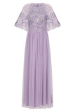 Ianthe Lilac Sequin Maxi Dress