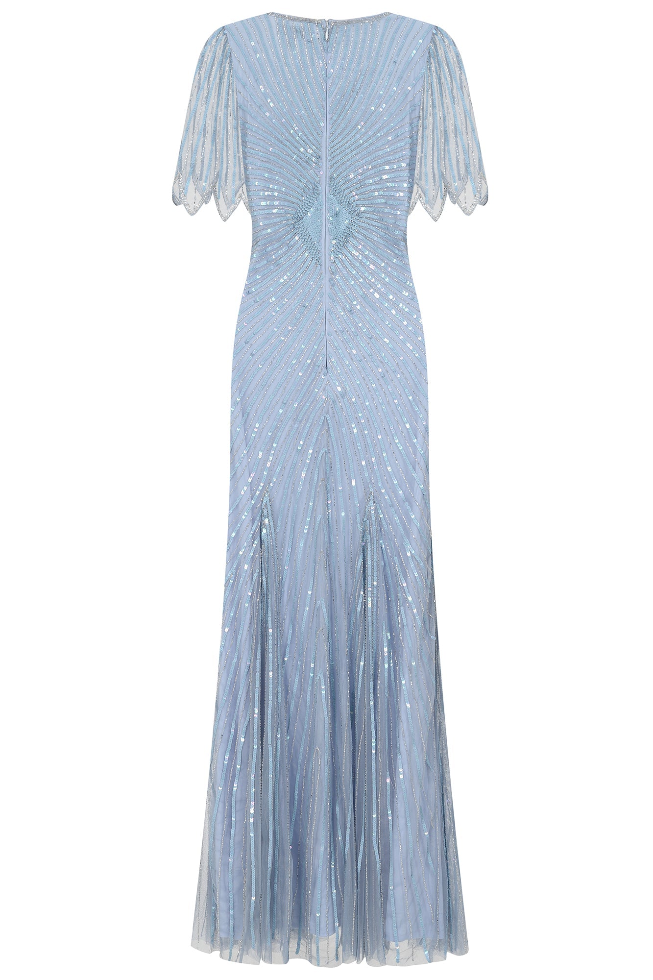Irene Embellished Maxi Dress - Celestial Blue