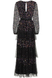 Iris Black Iridescent Sequin Maxi Dress