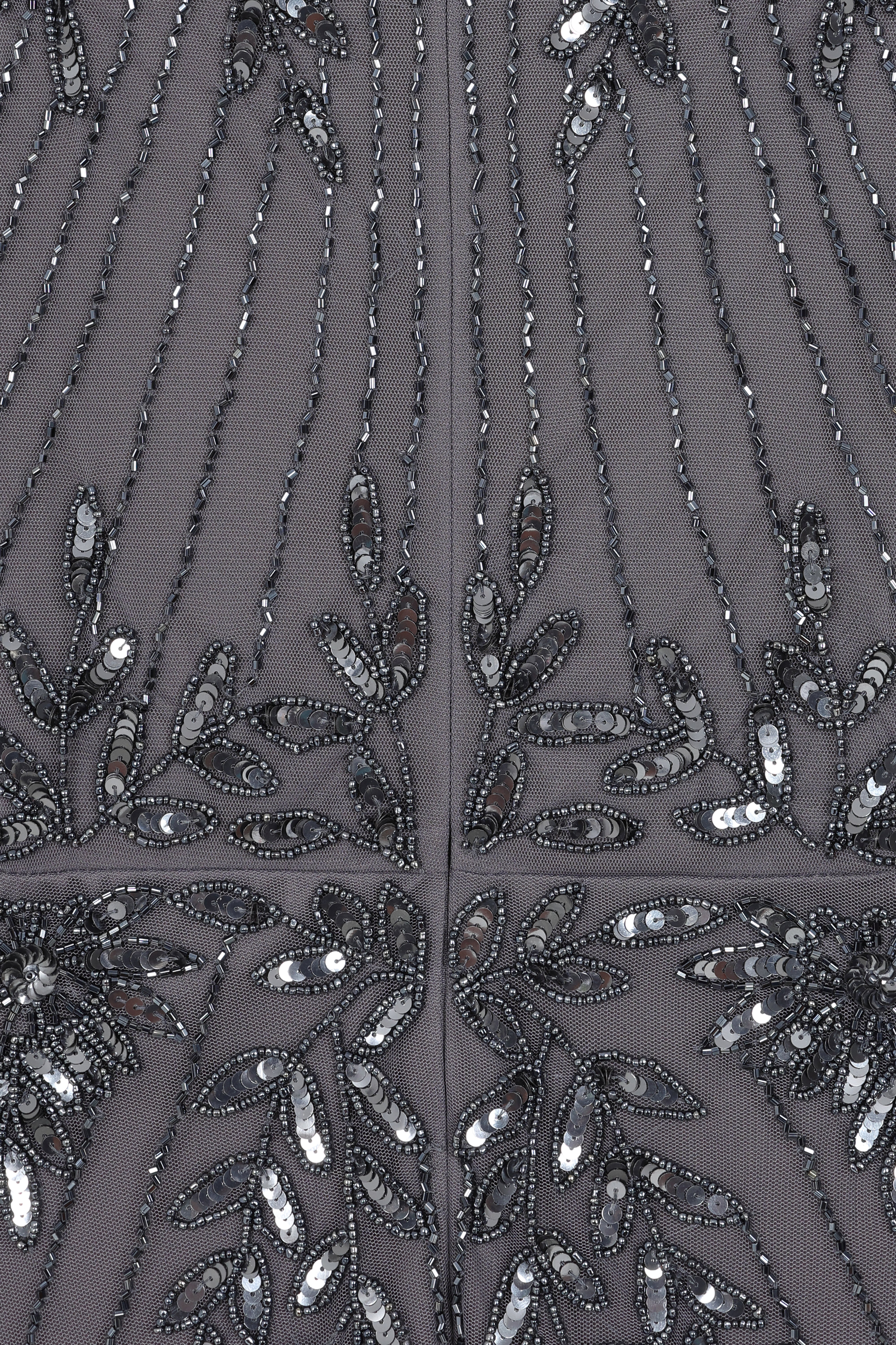 Jora Charcoal Embellished Maxi Dress