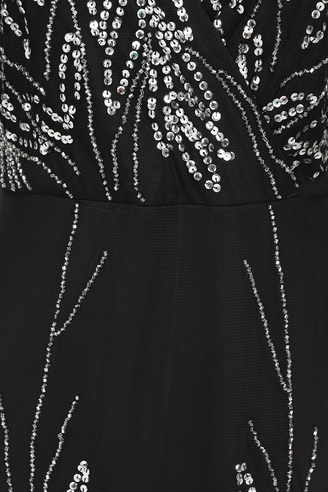 Josephine Black Embellished Maxi Dress