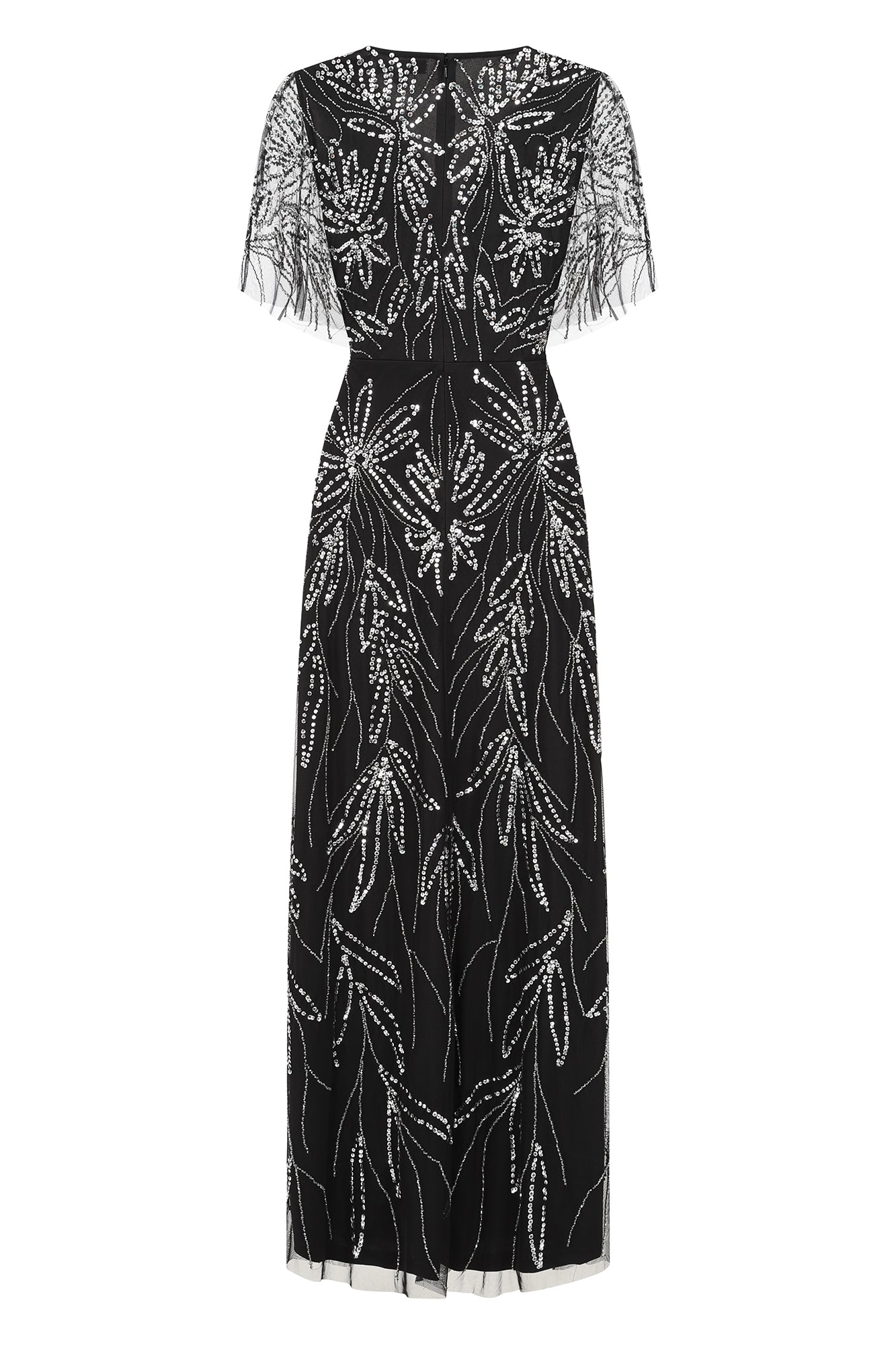 Josephine Black Embellished Maxi Dress