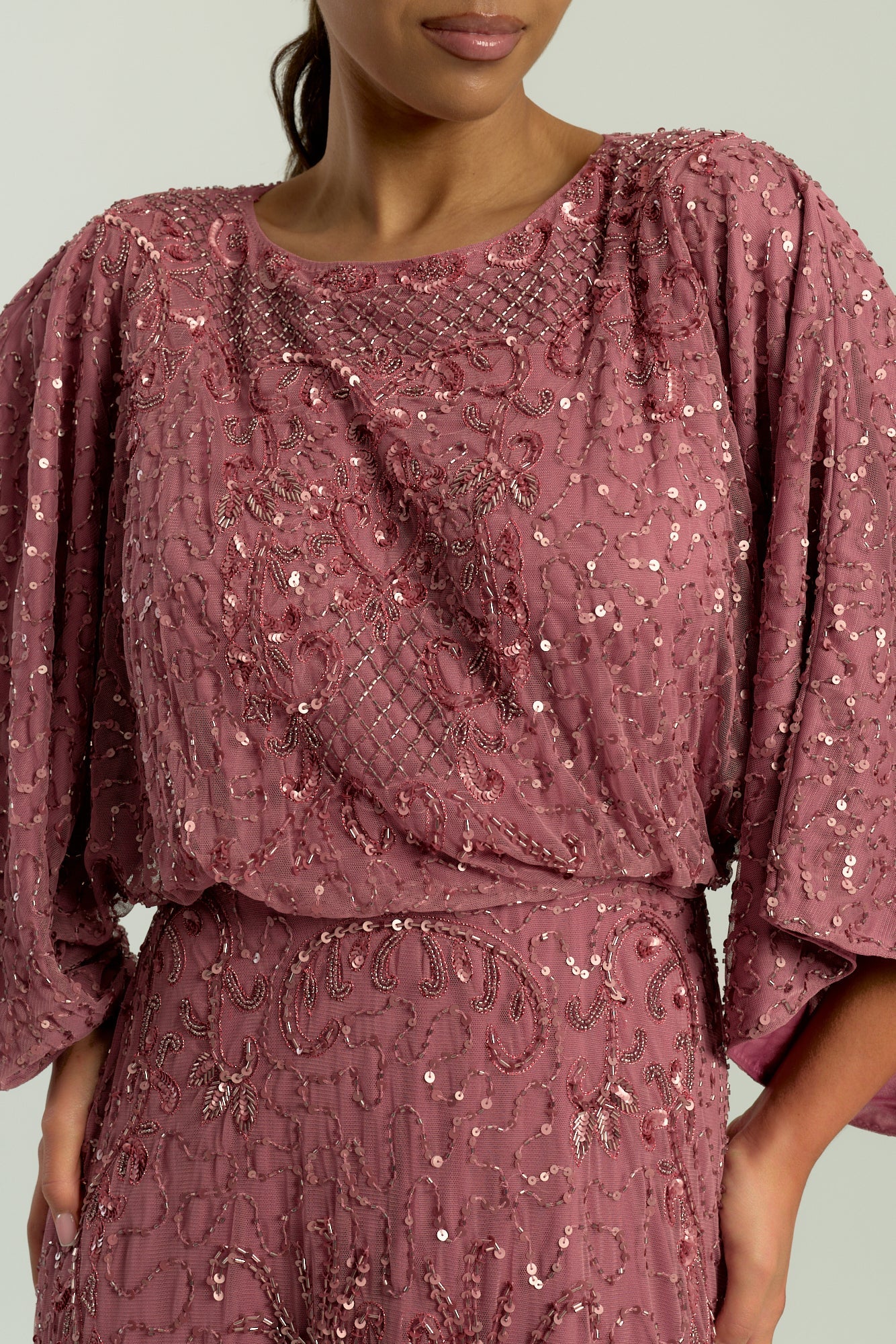 Judith rose embellished maxi dress