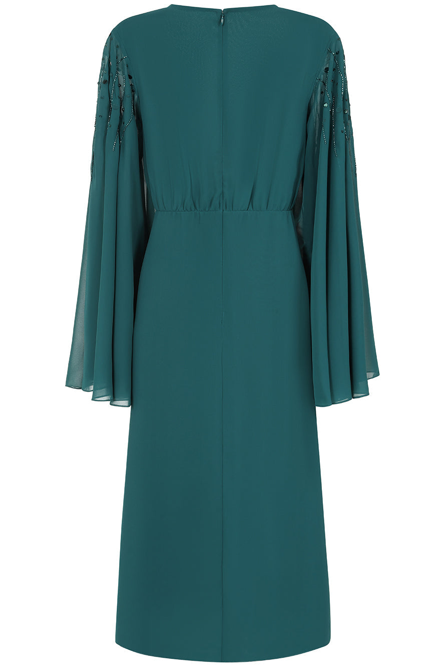 Katherine Green Embellished Midi Dress