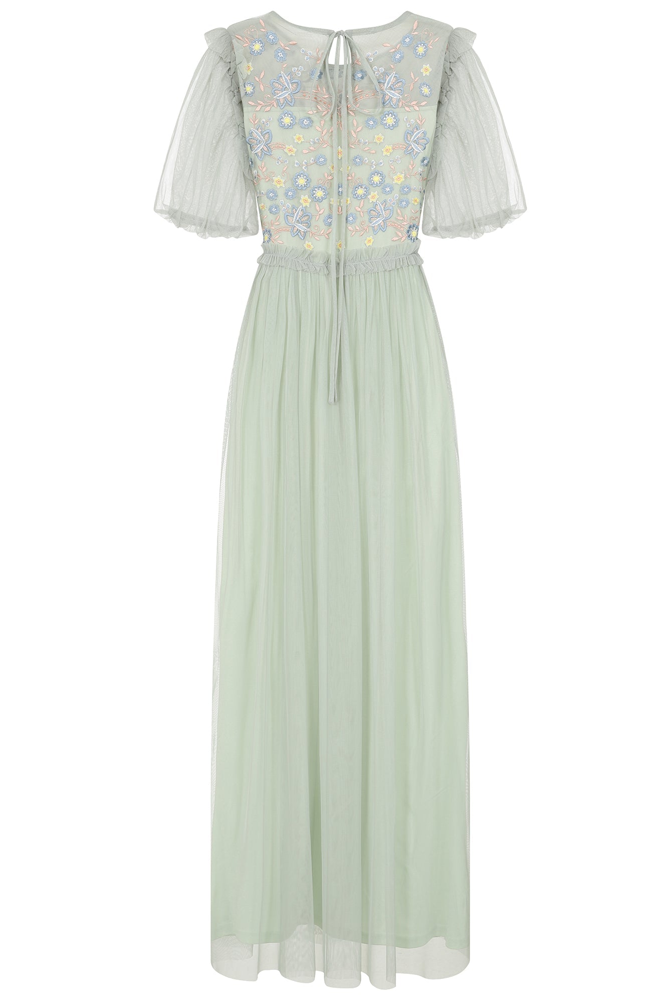 Laraline Green Floral Maxi Dress