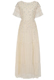 Linda Embellished Maxi Dress - Cream