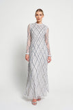 Lise Grey Sequin Maxi Dress