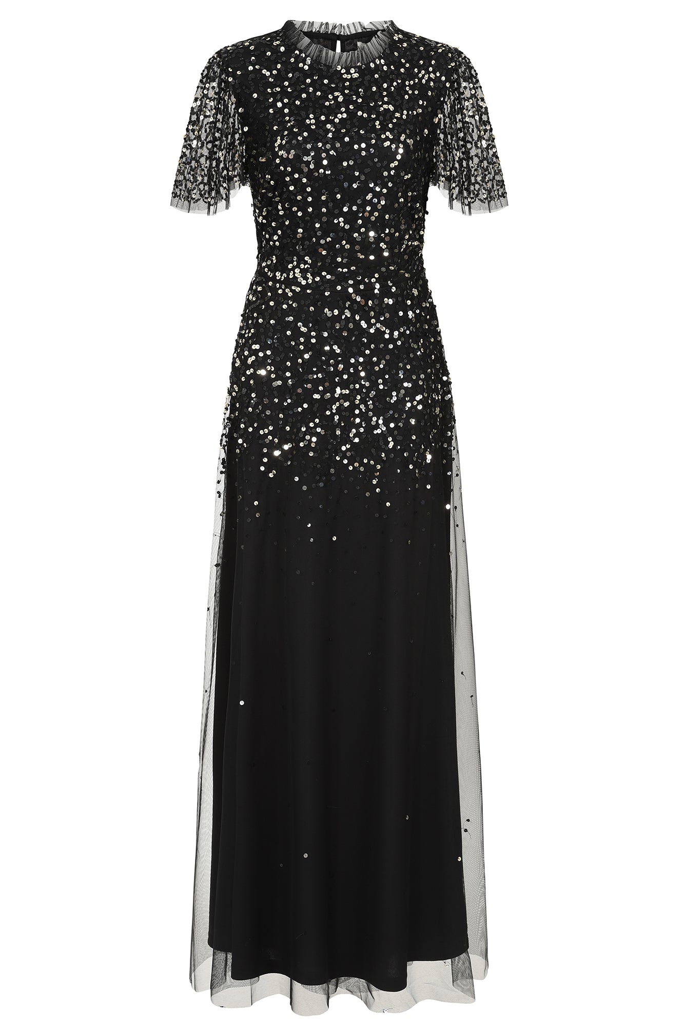 Matilda Sequin Maxi Dress in Black