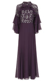 Maura Purple Embellished Maxi Dress
