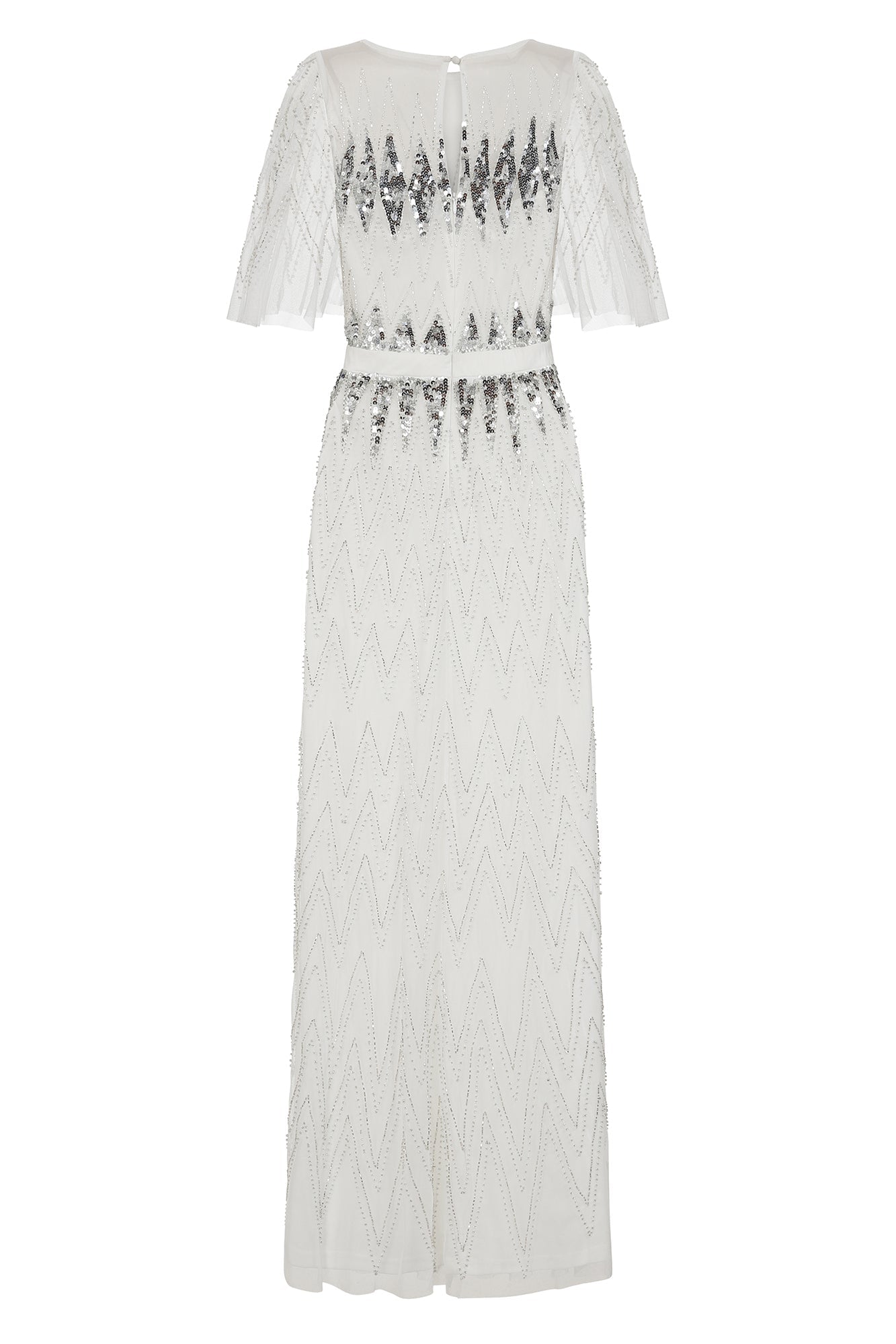 Maxine Embellished Maxi Dress in White