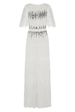 Maxine Embellished Maxi Dress in White