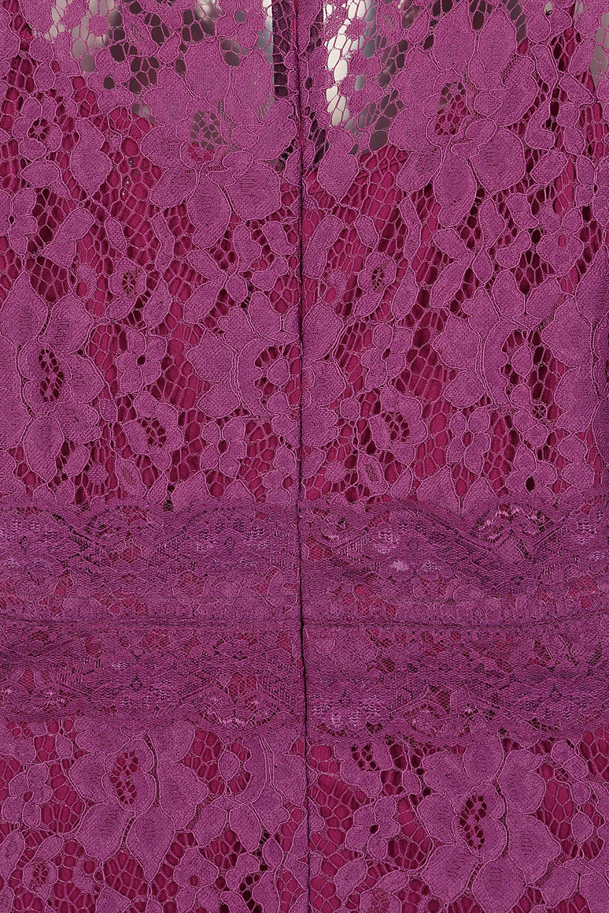 Mila Purple Lace Maxi Dress 