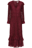 Moira Burgundy Lace Midaxi Dress
