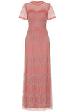 Naomi Blush Embellished Maxi Dress