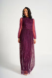 Natalia Berry Embellished Maxi Dress