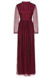 Natalia Berry Embellished Maxi Dress