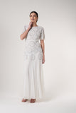 Norma White Embellished Maxi Dress 