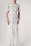 Norma White Embellished Maxi Dress 