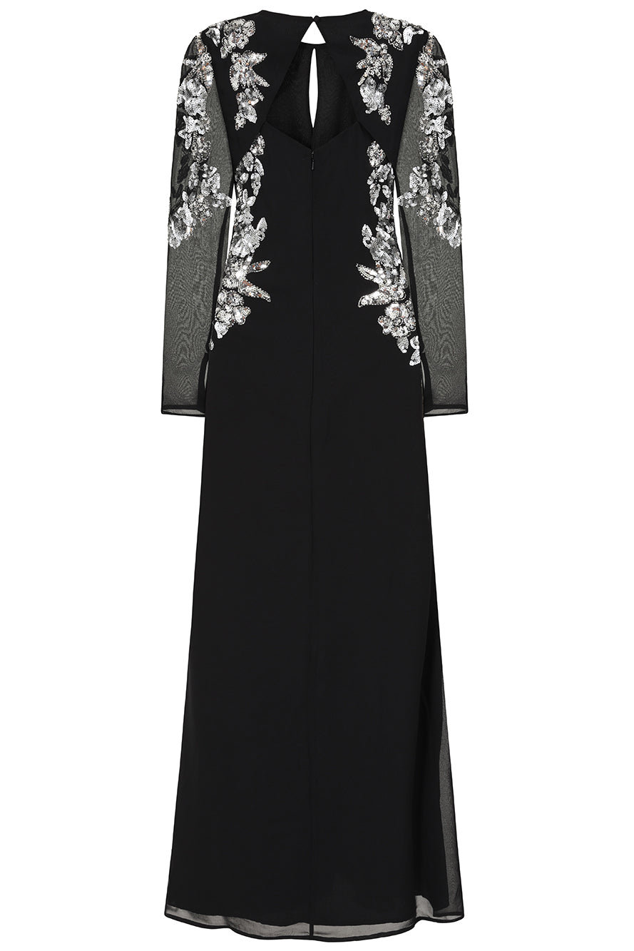 Nyx Black Embellished Maxi Dress