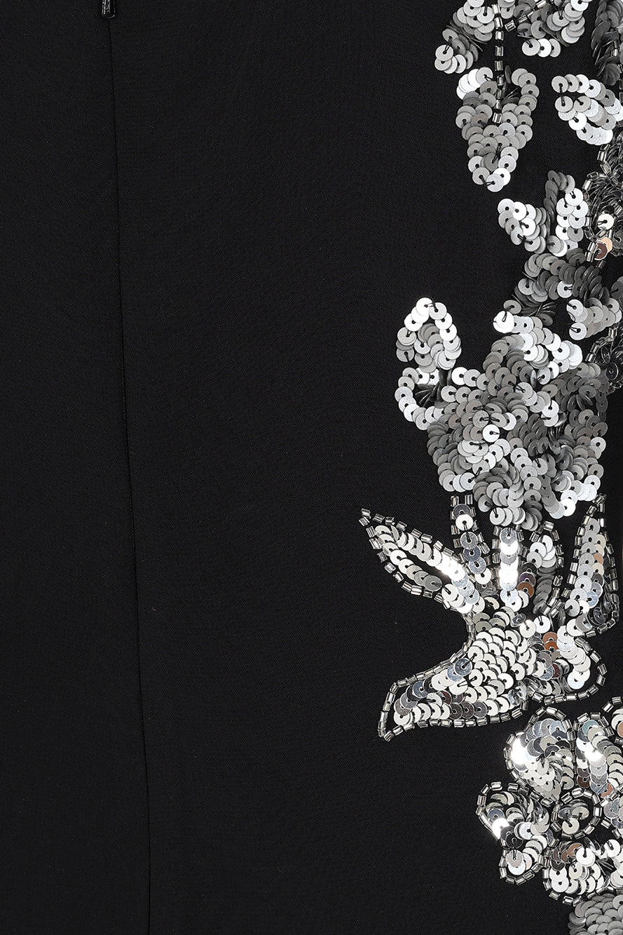 Nyx Black Embellished Maxi Dress