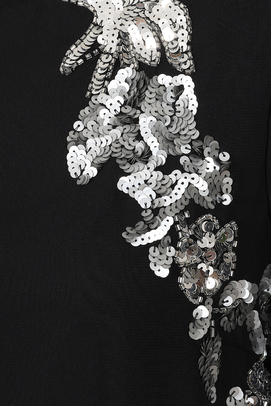 Nyx Black Embellished Maxi Dress