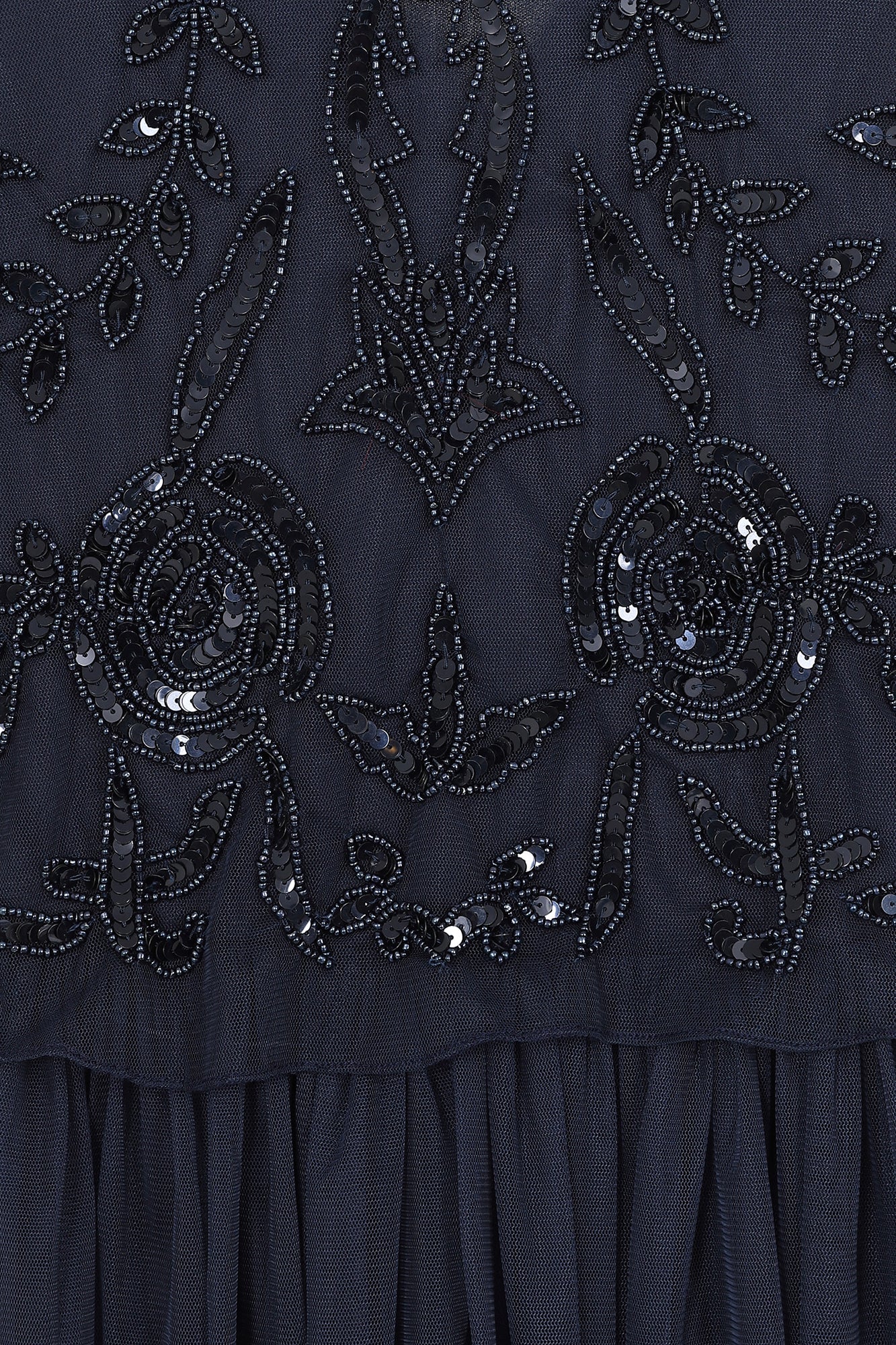 Patricia Navy Embellished Maxi Dress