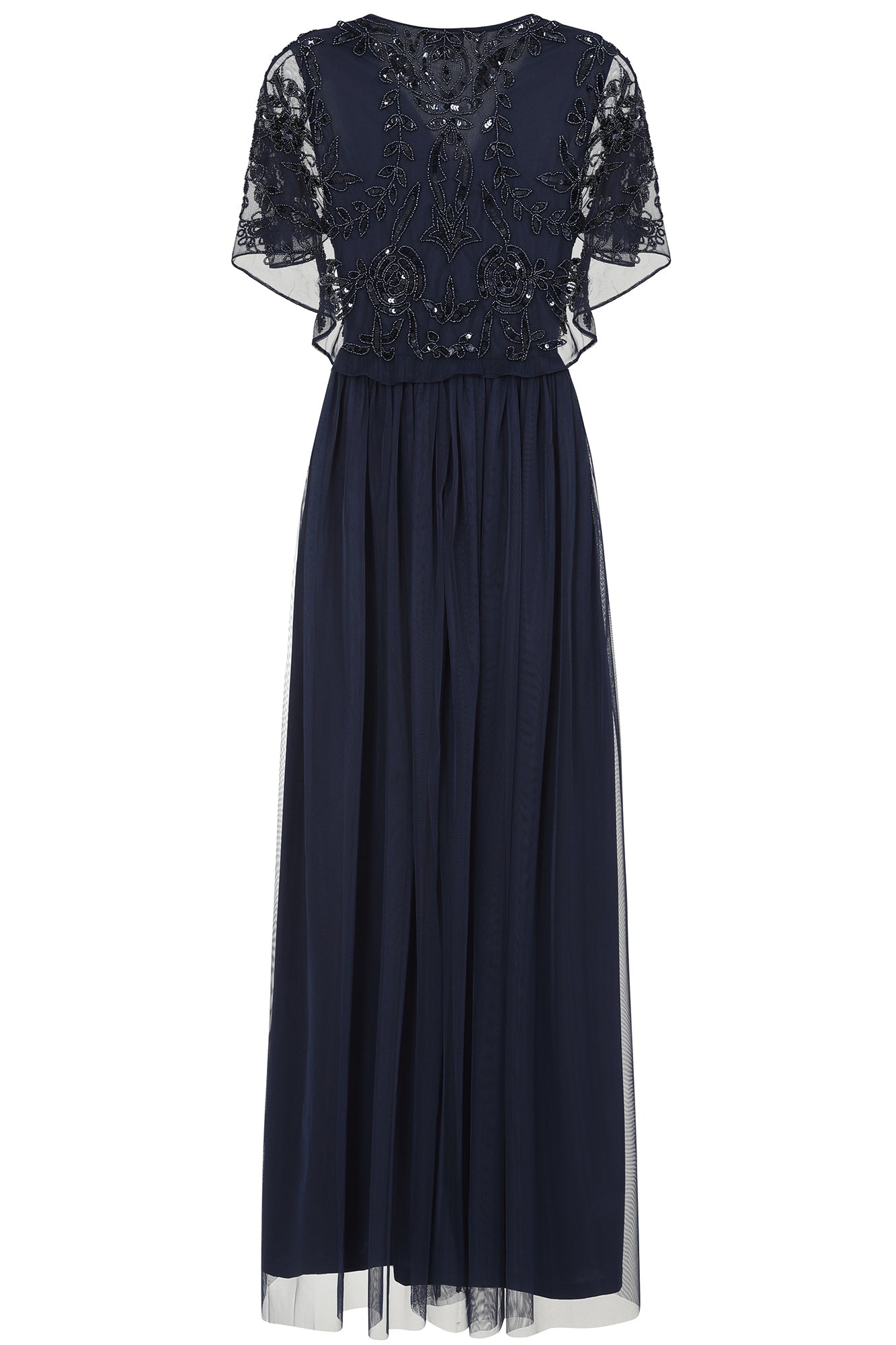 Patricia Navy Embellished Maxi Dress