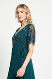 Paula Green Embellished Midi Dress