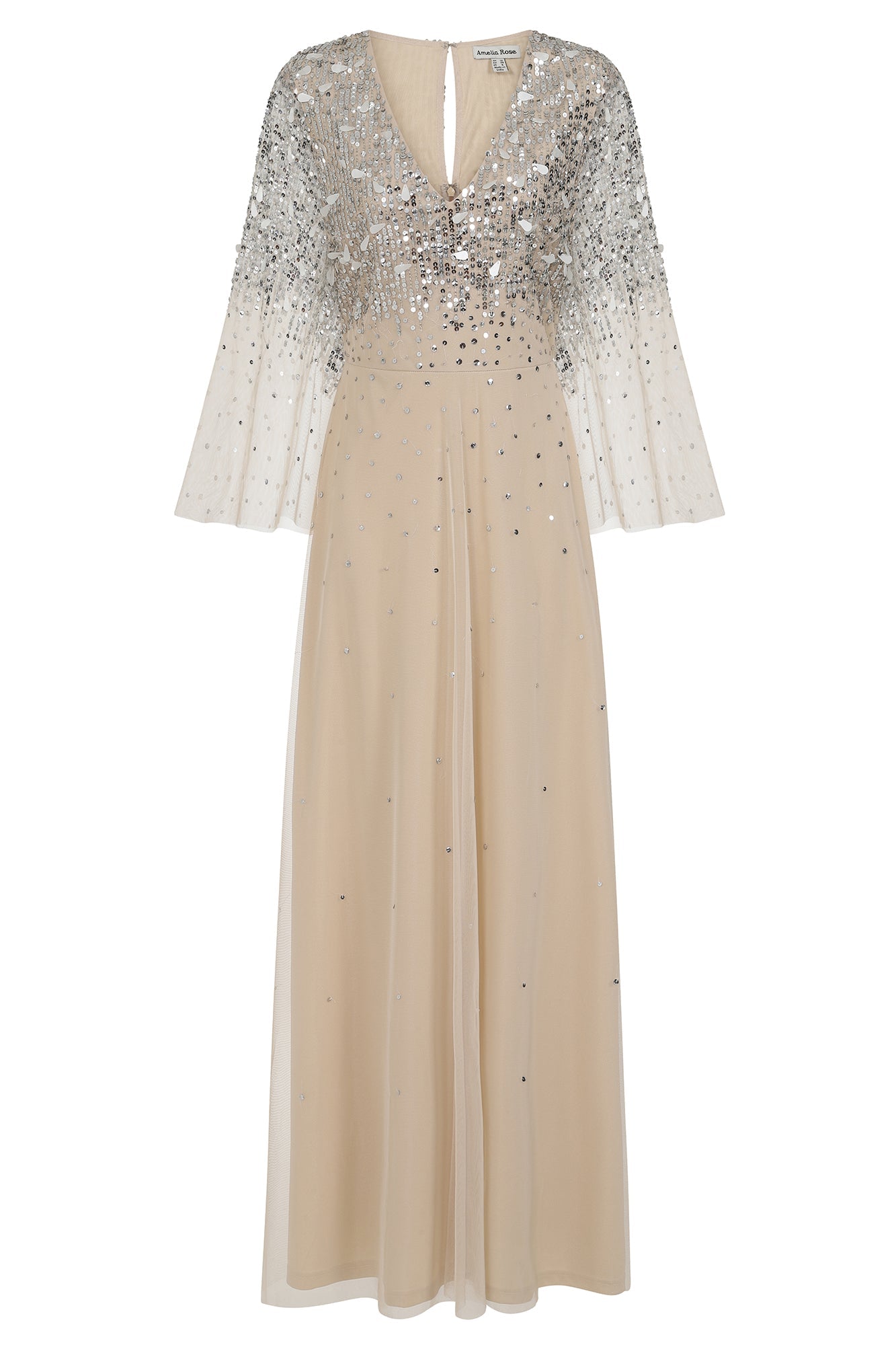 Pearl Embellished Maxi Dress