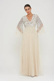 Pearl Embellished Maxi Dress