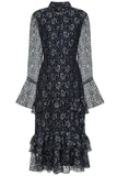 Raina Navy Lace Midi Dress