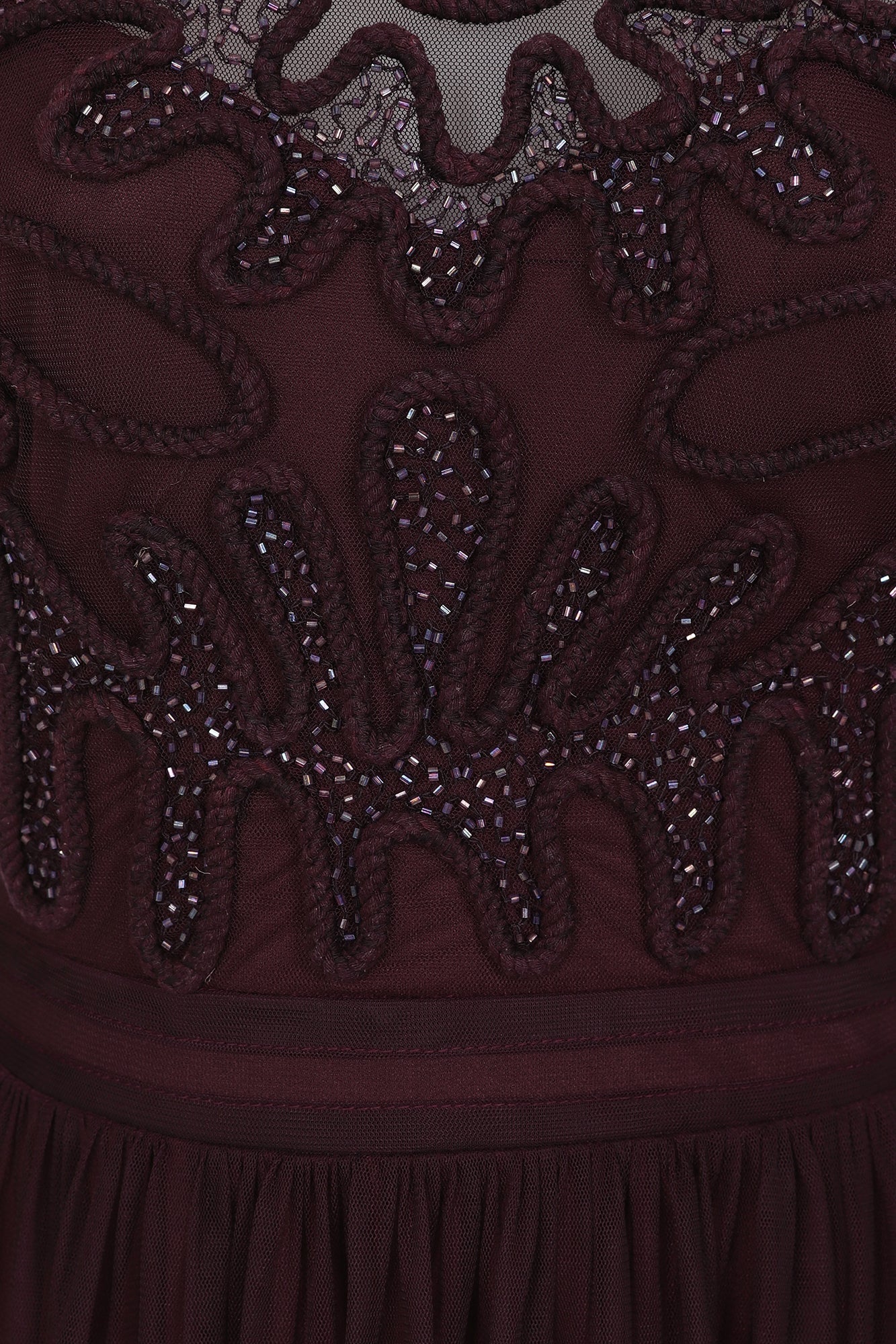 Rheanna Cornelli Sequin Maxi Dress - Burgundy