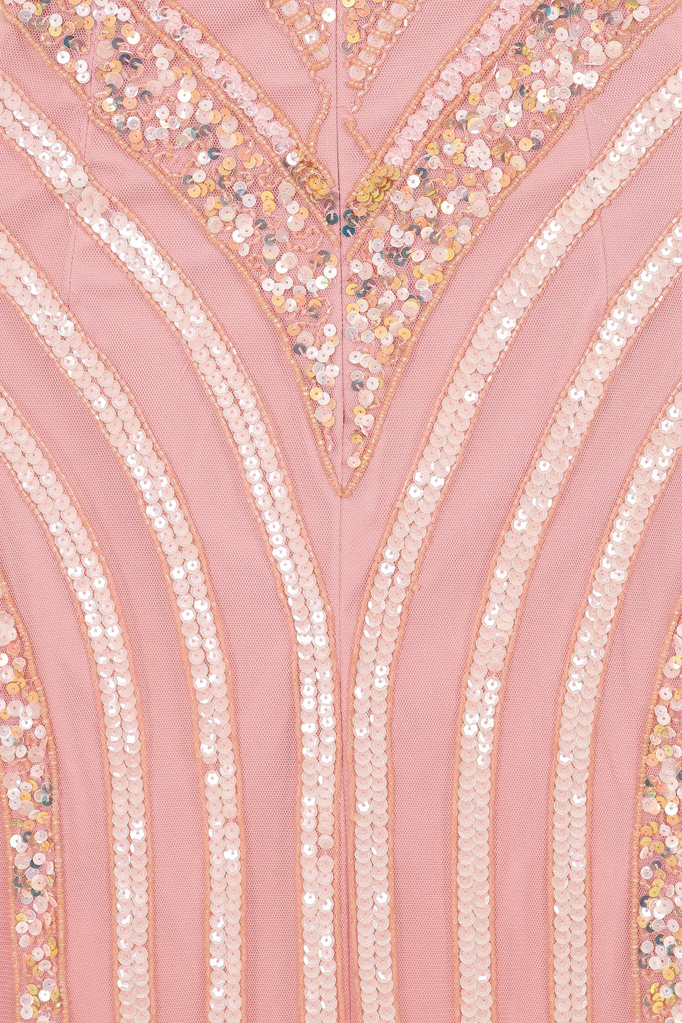 Rita Blush Embellished Maxi Dress