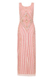 Rita Blush Embellished Maxi Dress