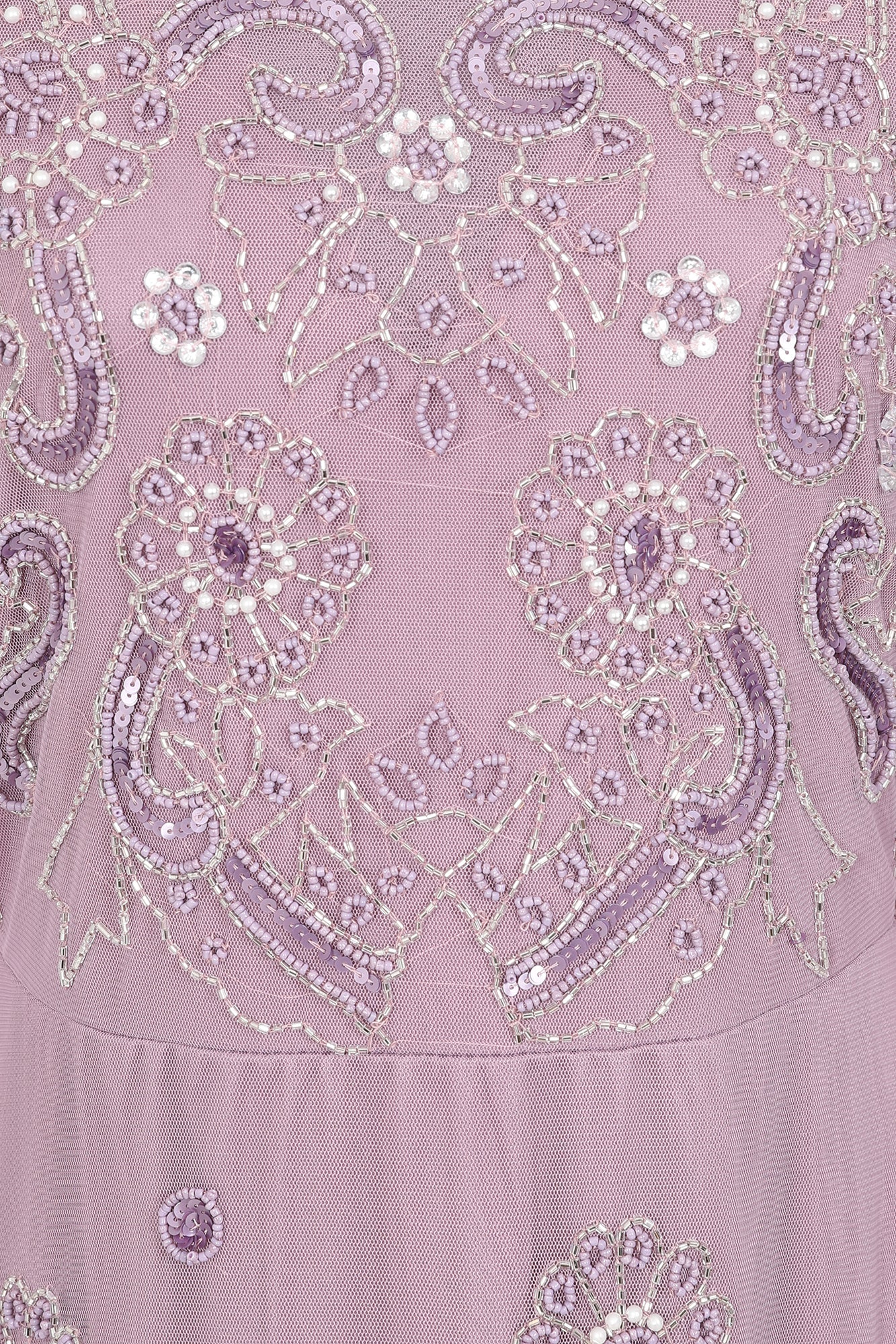 Sabina Embellished Maxi Dress in Lilac