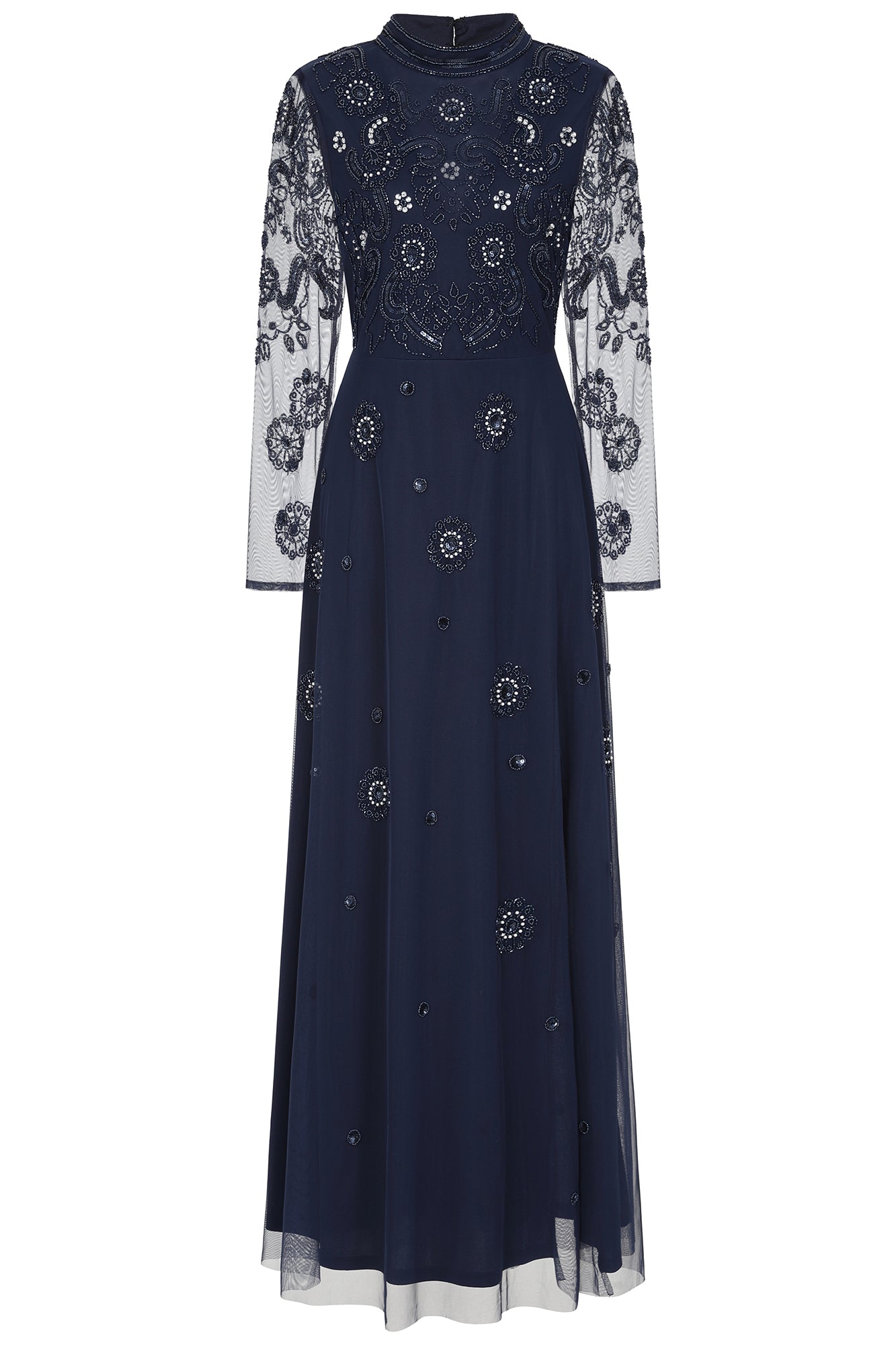 Sabina Embellished Maxi Dress -  Navy