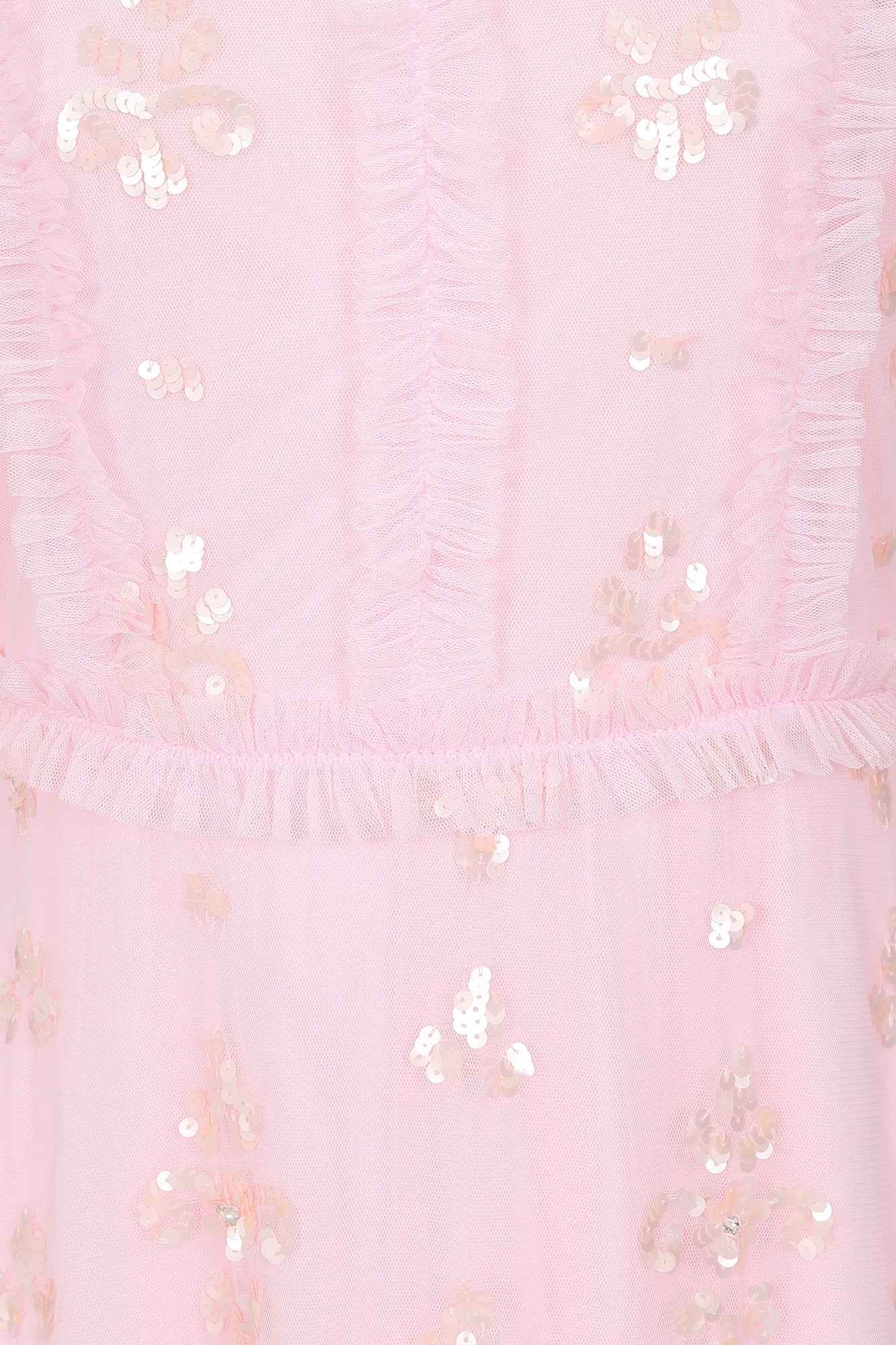 Shirley Sequin Maxi Dress in Blush Pink