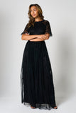 Sinead Black Lace Maxi Dress