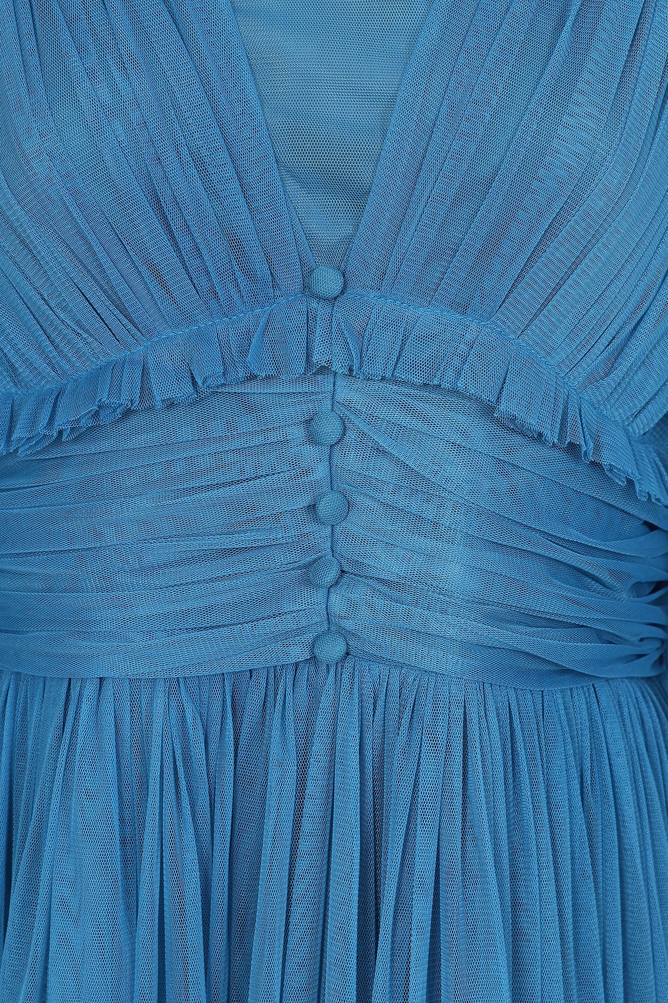 Sophia Blue Tulle Maxi Dres